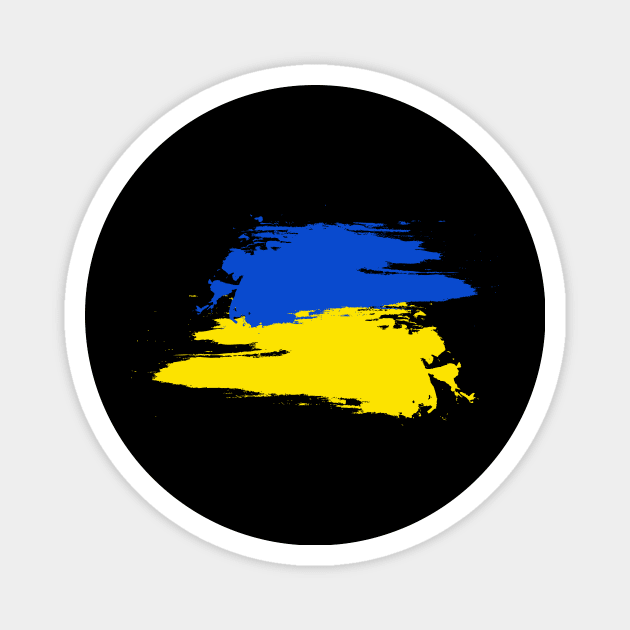 ukraine flag Magnet by JuliaUkraine